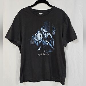 Friends TV show cast T-Shirt women XL graphic tee Old Navy 90s Sitcom grungecorp